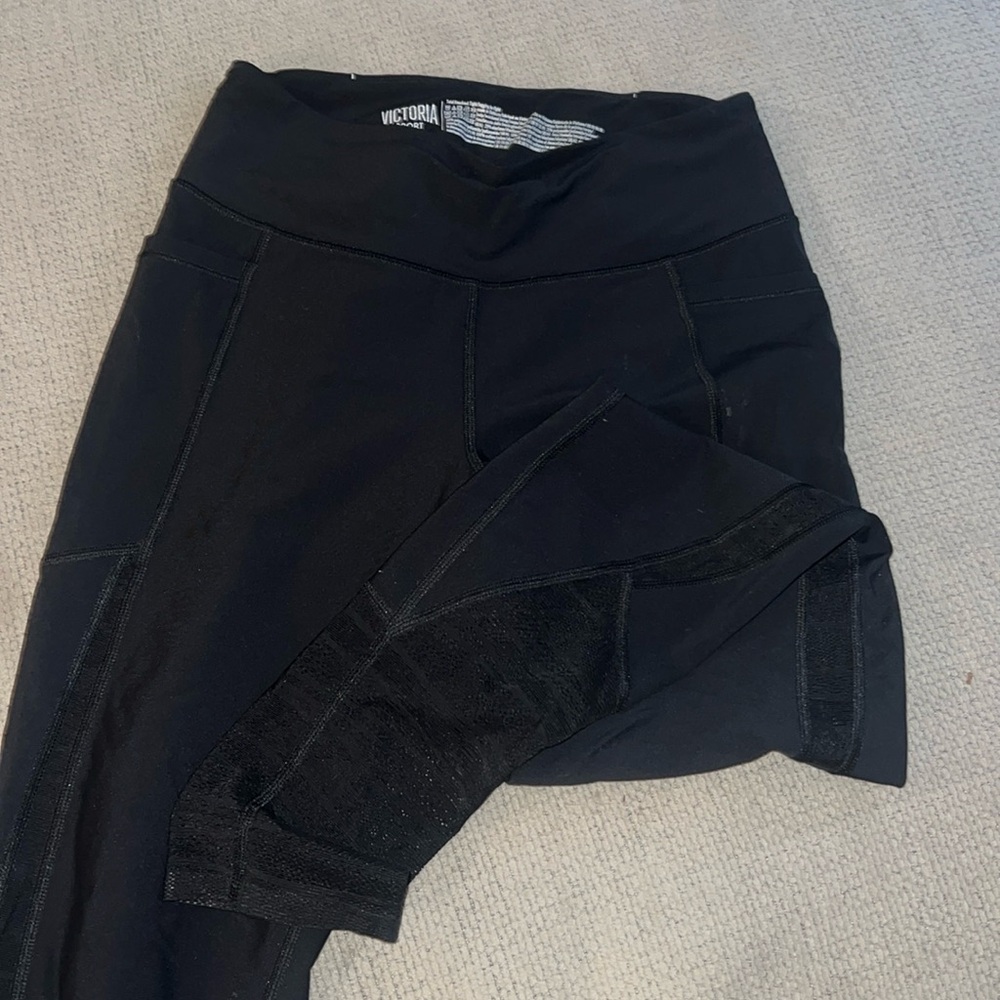 Victoria Secret Black leggings with mesh